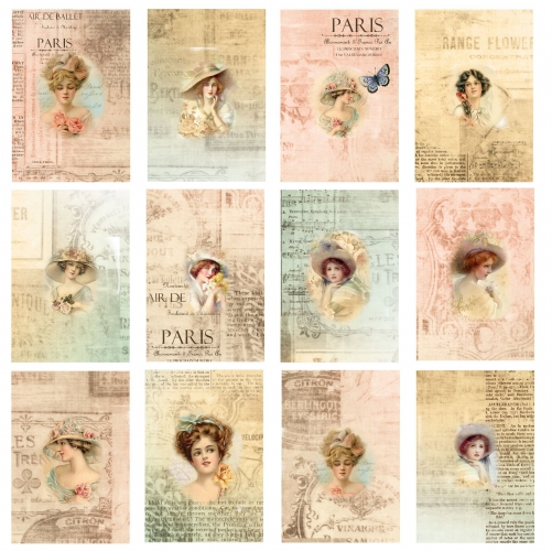 Designpapier mit Silberdruck 09