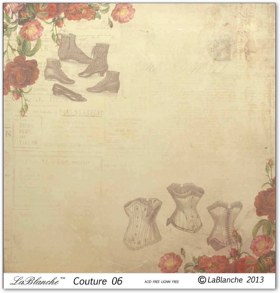 Designpapier "Couture" 6