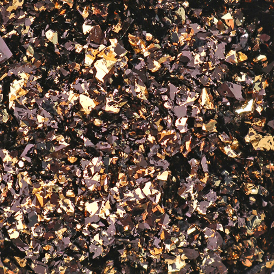 Colored Foil Flakes - Schwarz/Gold