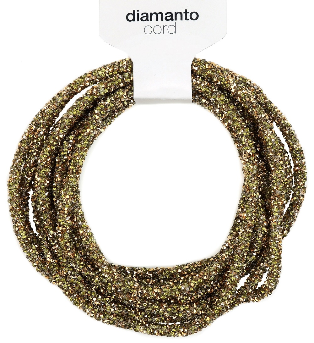 Dekoband "Diamanto cord" gold