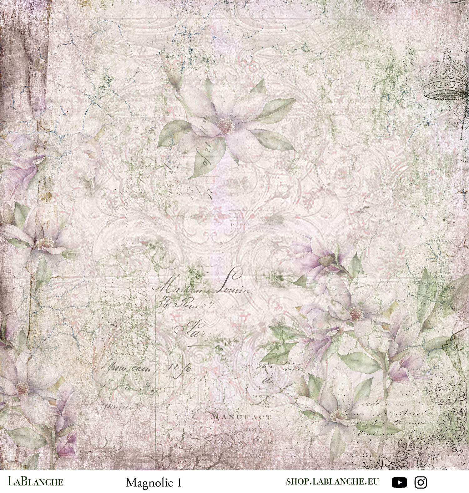 Designpapier "Magnolie" 1