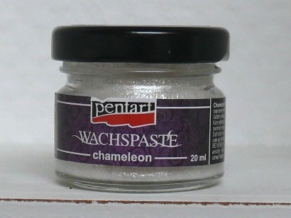 Wachspaste Chamäleon - Glänzendes Silber