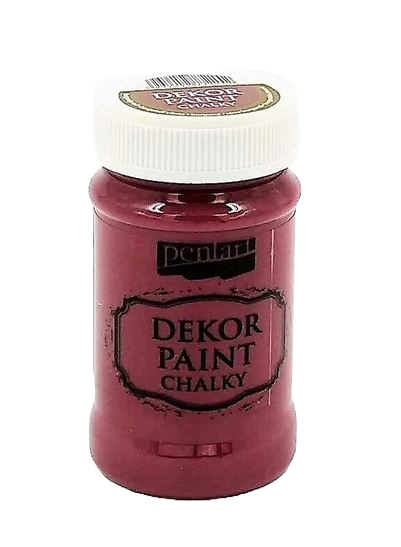 Dekor-Farbe chalky - Burgunderrot