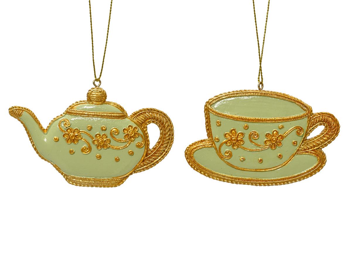 Anhänger "Kanne+Tasse" - pistazie
