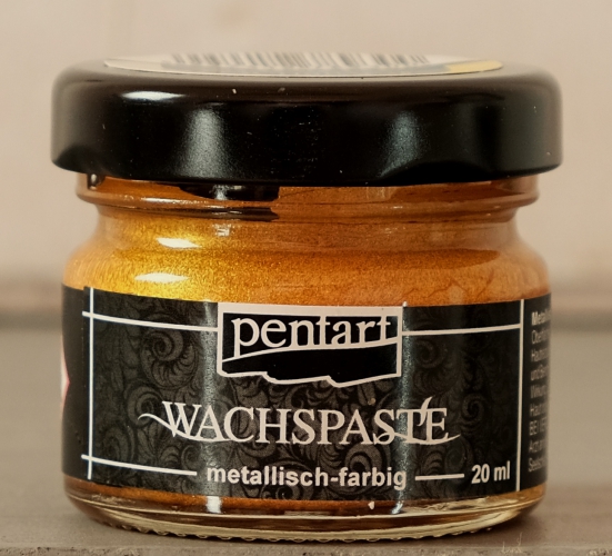 Wachspaste metallisch - Gelb