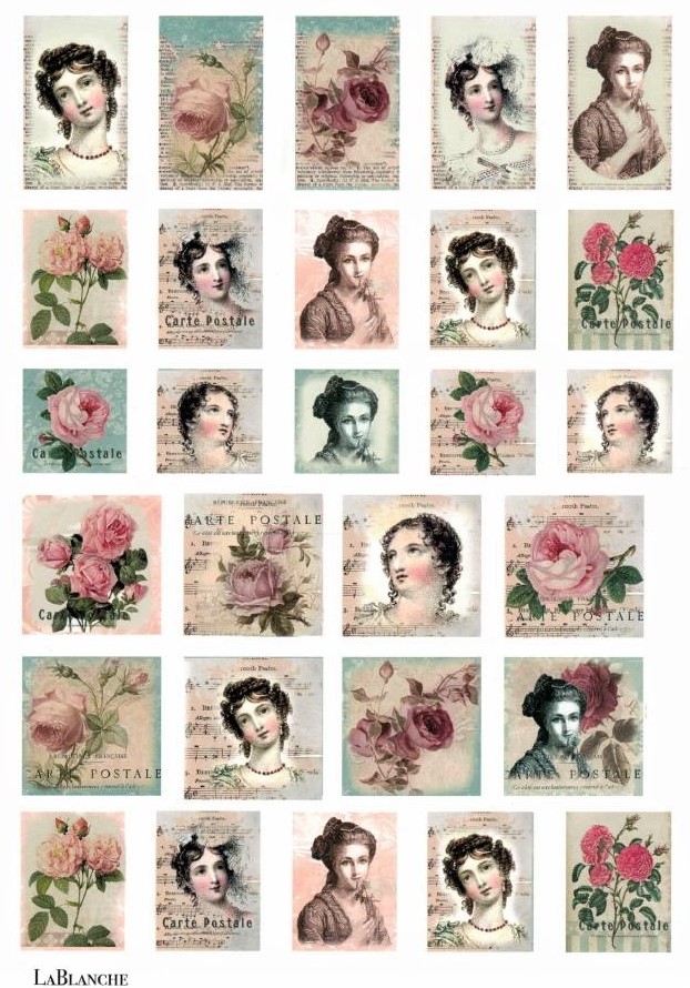 Keramikpapier "Antique Roses"