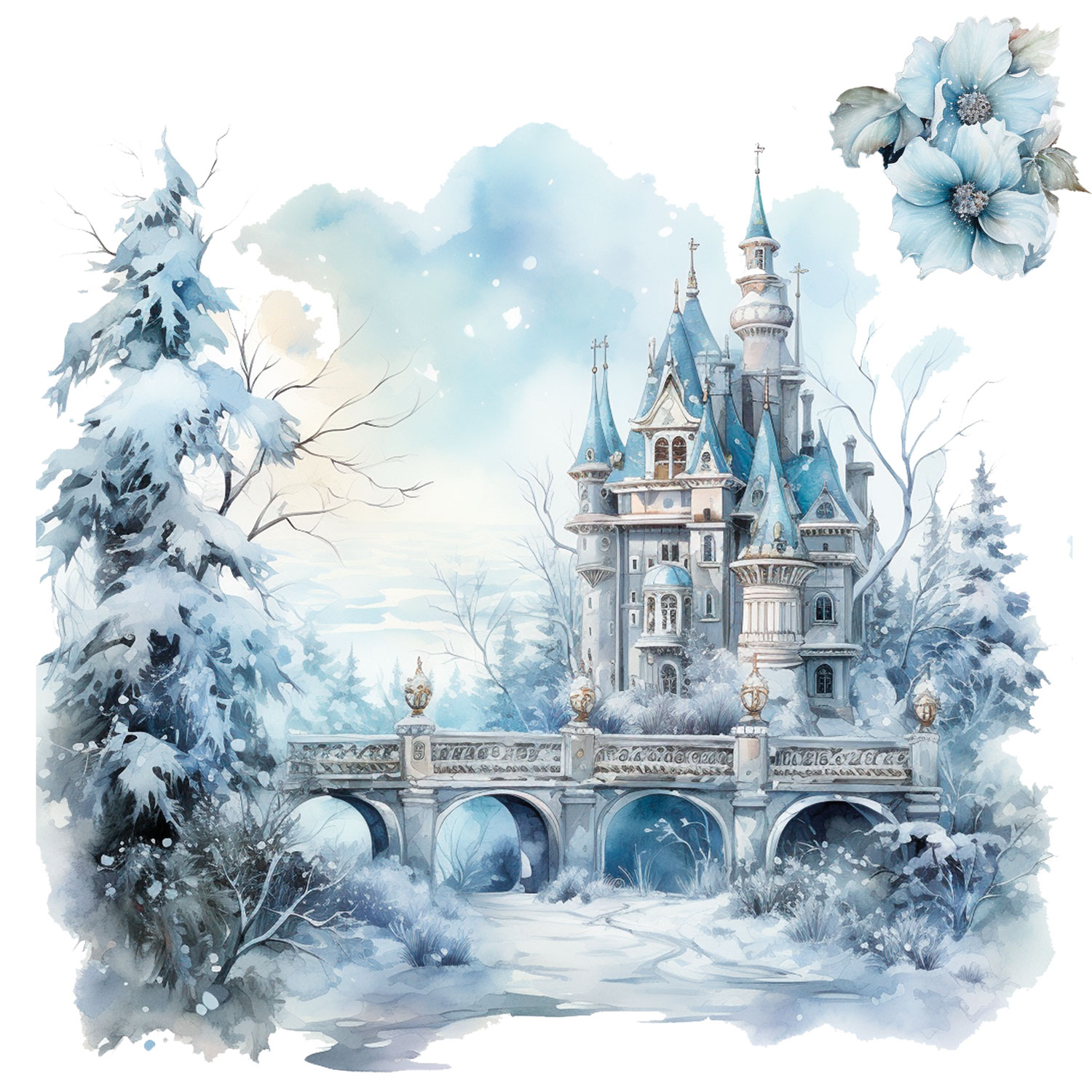 Porzellansticker "Wintermärchen ´24" 2