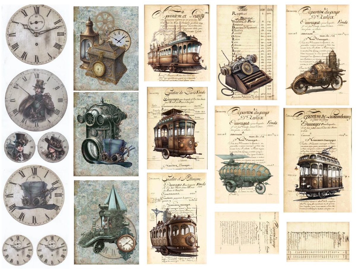 Tags "Steampunk" (5 Stk.)