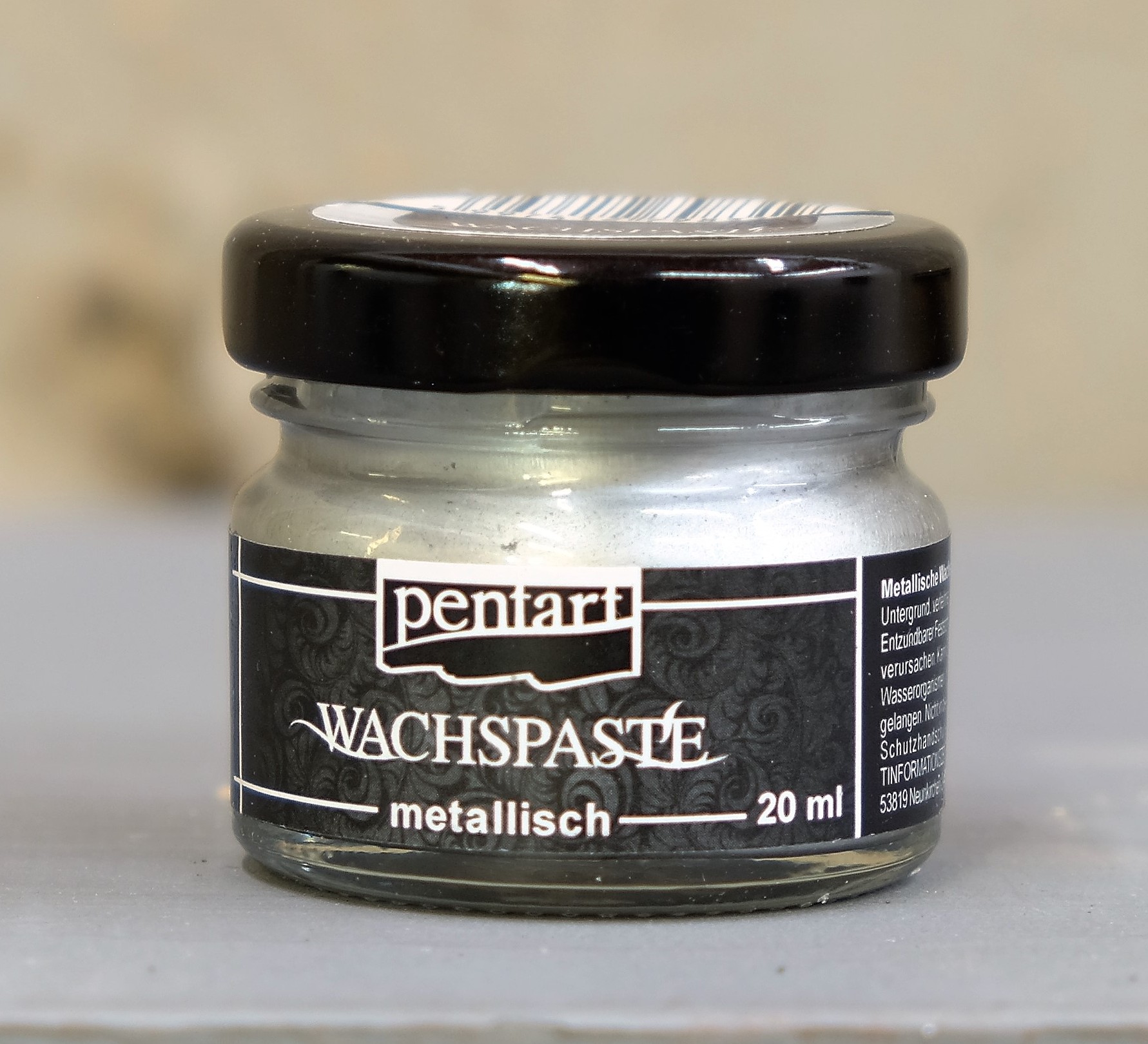 Wachspaste metallisch - Silber