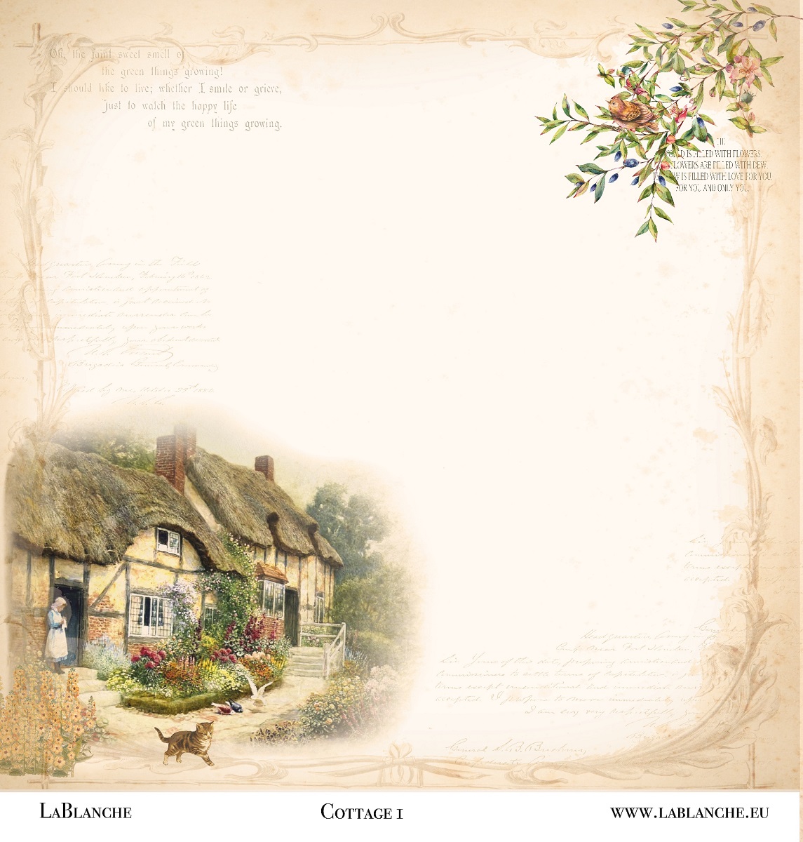 Designpapier "Cottage" 1