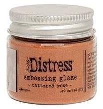 Distress Embossing Glaze - tattered rose