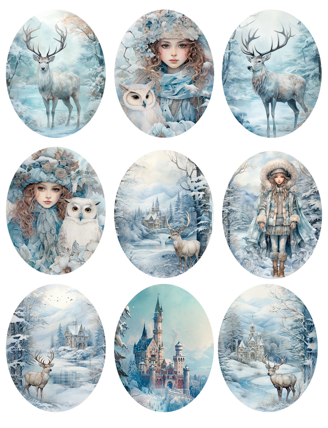 Epoxy-Sticker "Wintermärchen ´24" 1
