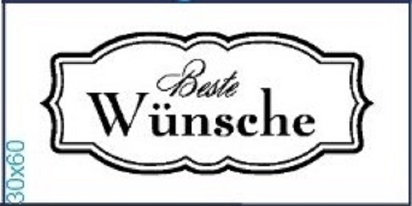 Stempel "Beste Wünsche"