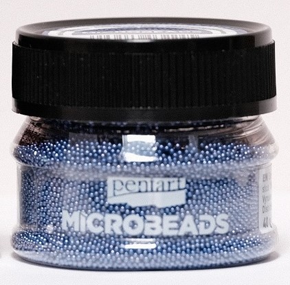 Microbeads - stahlblau