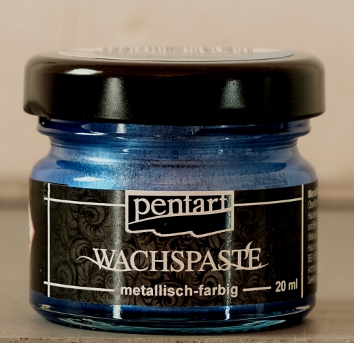 Wachspaste metallisch - Blau