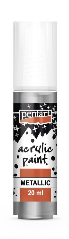 Acrylfarbe metallic - silber (20ml)