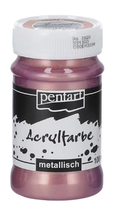 Acrylfarbe metallic - Roségold
