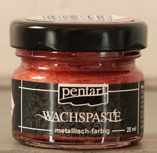 Wachspaste metallisch - Rot