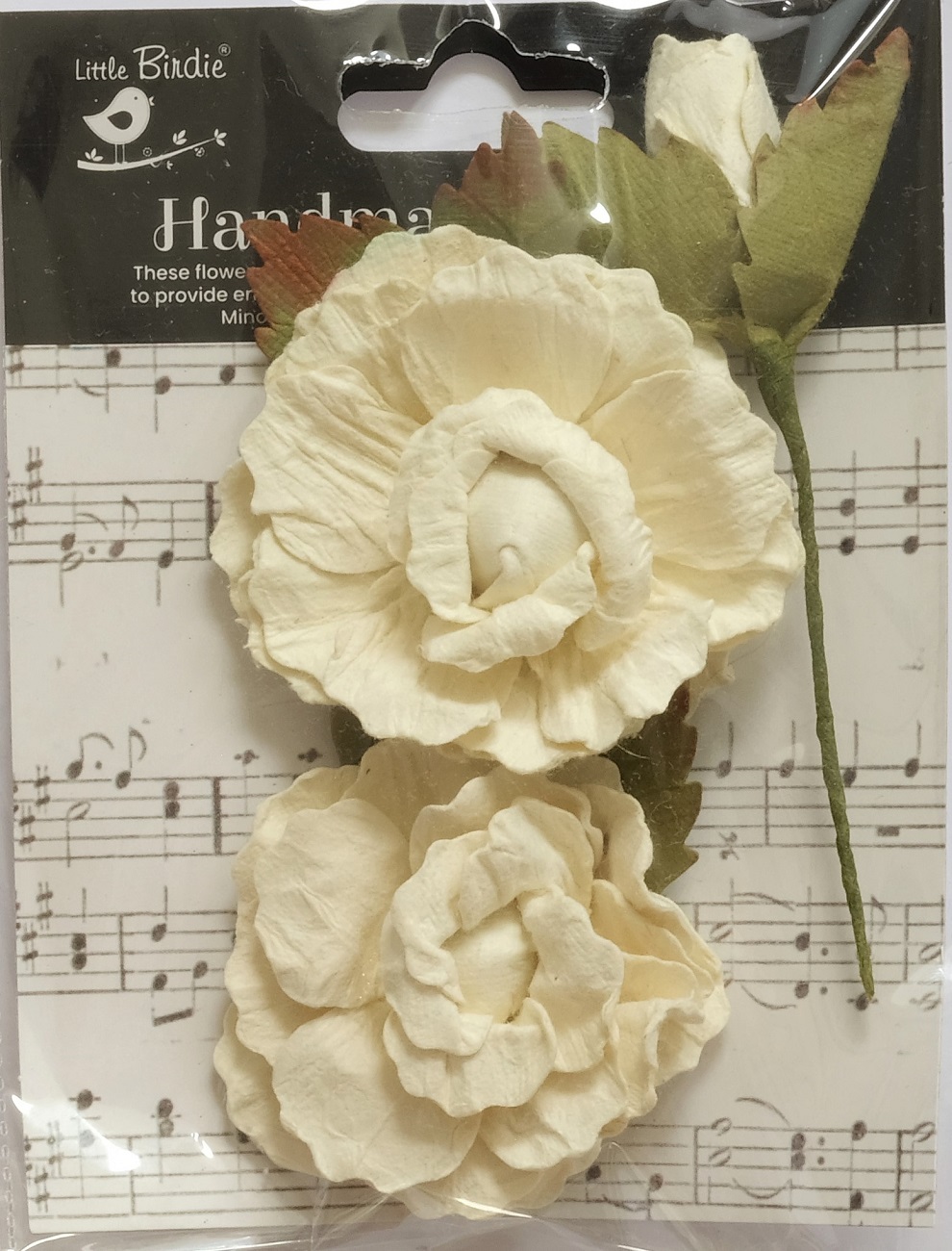 Papierblumen "Lukas" - Ivory Pearl