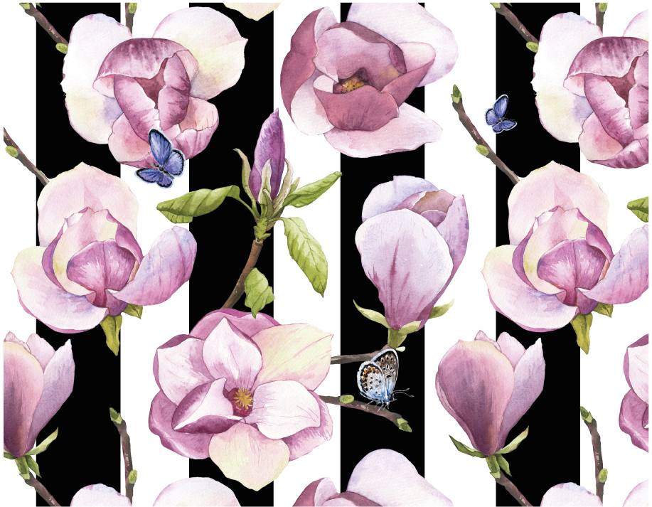 Schrumpfbanderole "Magnolie" 6