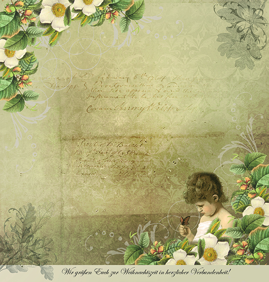 Designpapier "Old Christmas" 1