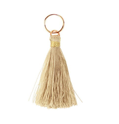 12x Quasten "Tassel" gold