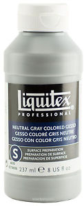 Gesso Grundierung von Liquitex - Grau